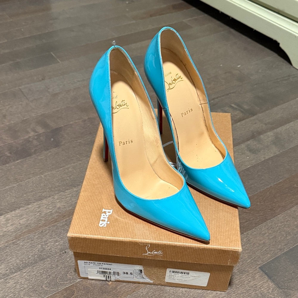 Christian Louboutin Turquoise Heels